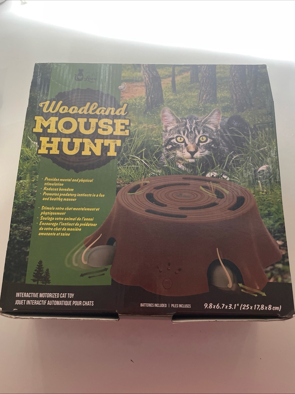 Brand New Car Toy Woodland Mouse Hunt 9.8x6.7x3.1 Interactive Cat Toy